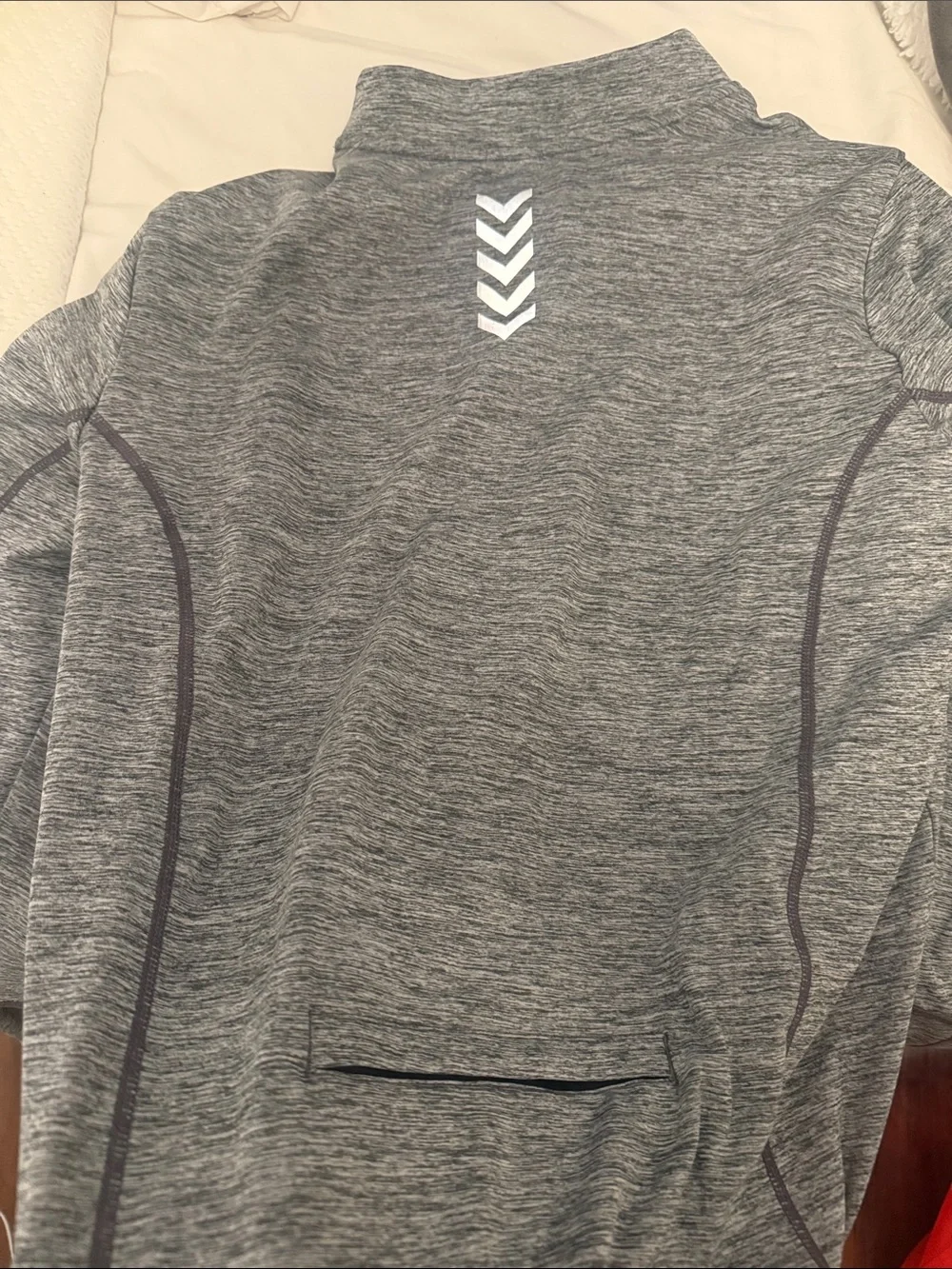 Baleaf Men’s size M Heather Gray Quarter-Zip Performance Pullover